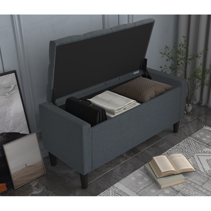 Andover Mills™ Friesen Polyester Blend Upholstered Storage Bench